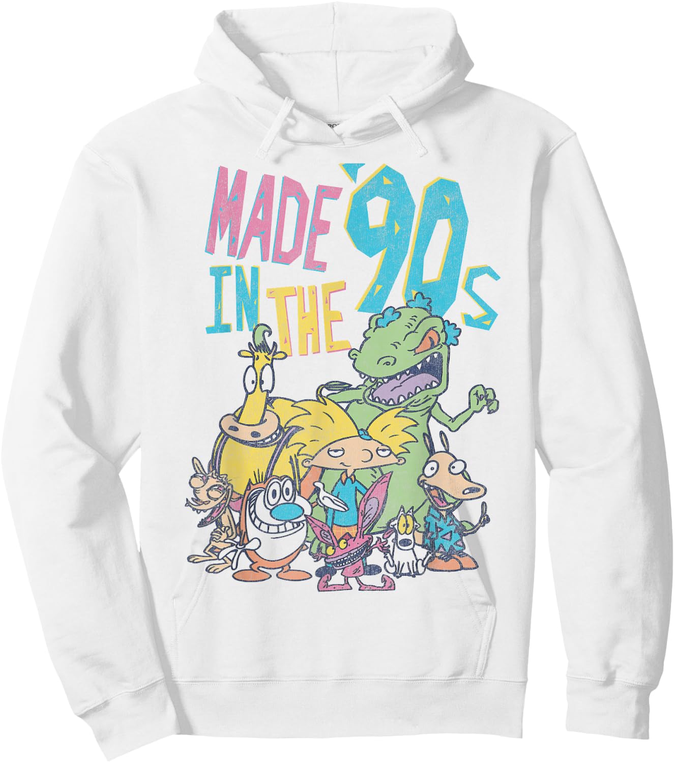 Nickelodeon Made in The 90s Character Hoodie - Hoodie | White
