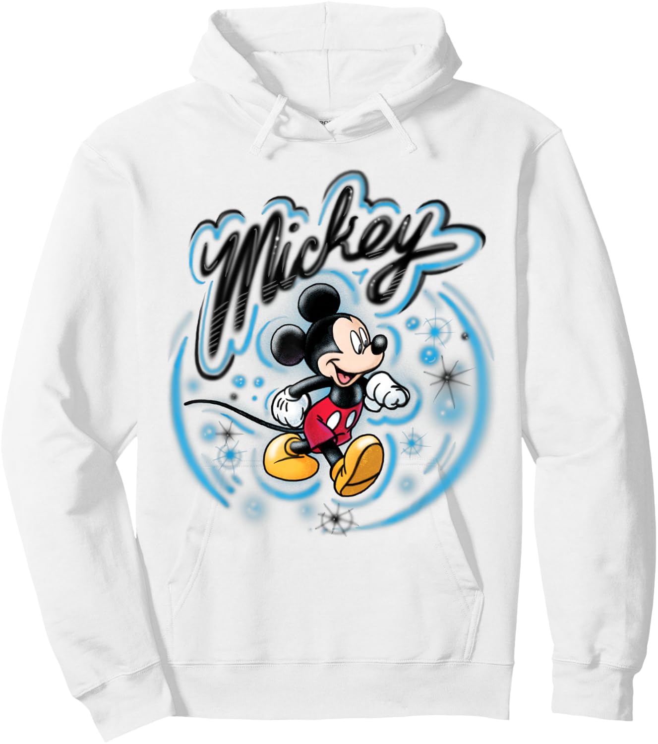 Disney Mickey Mouse Airbrush Hoodie - Hoodie | White