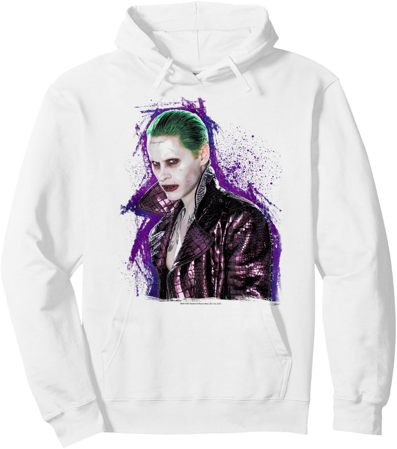 Suicide Squad Joker Stare Hoodie - Hoodie | White