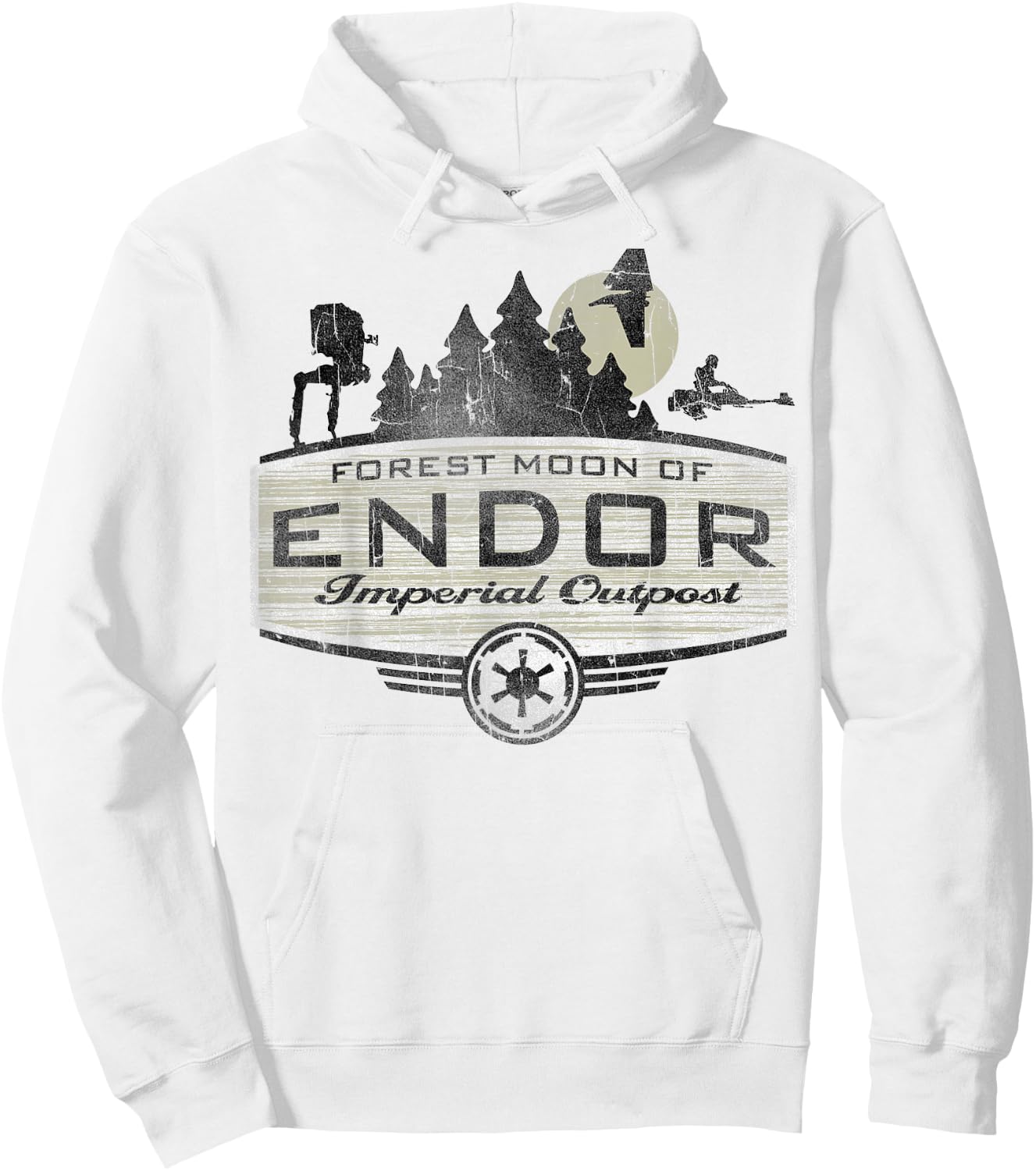 Star Wars Endor Imperial Outpost Destination Hoodie - Hoodie | White