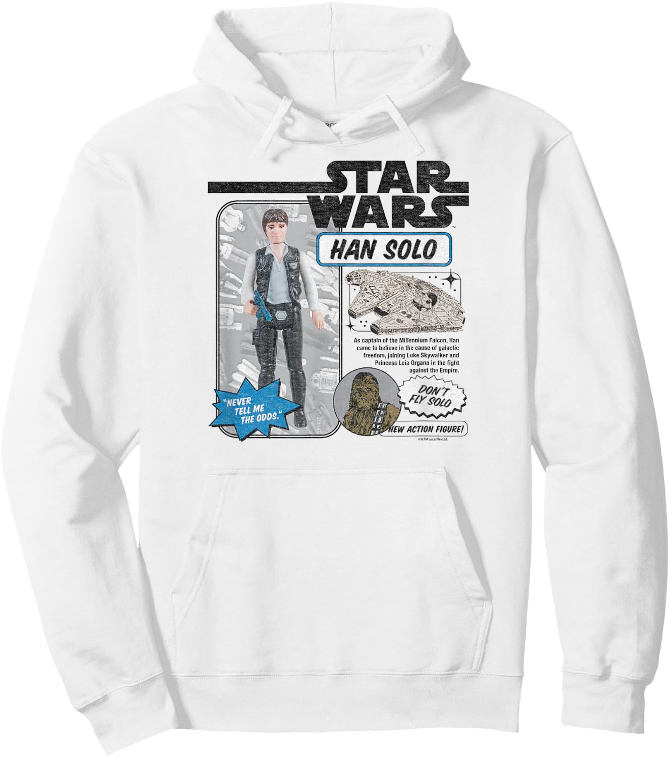 Star Wars - Han Solo Action Figure Hoodie - Hoodie | White