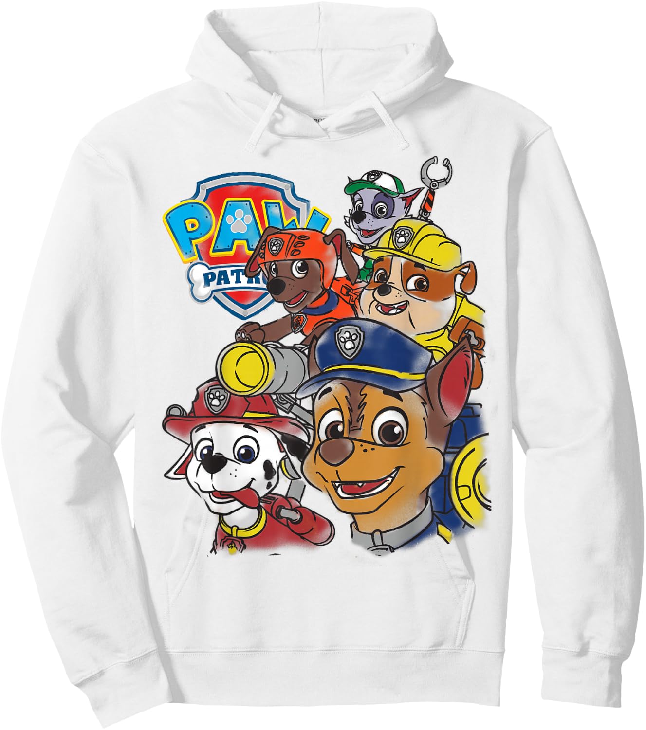 PAW Patrol Rescue Pup Group T- Shirts Hoodie - Hoodie | White