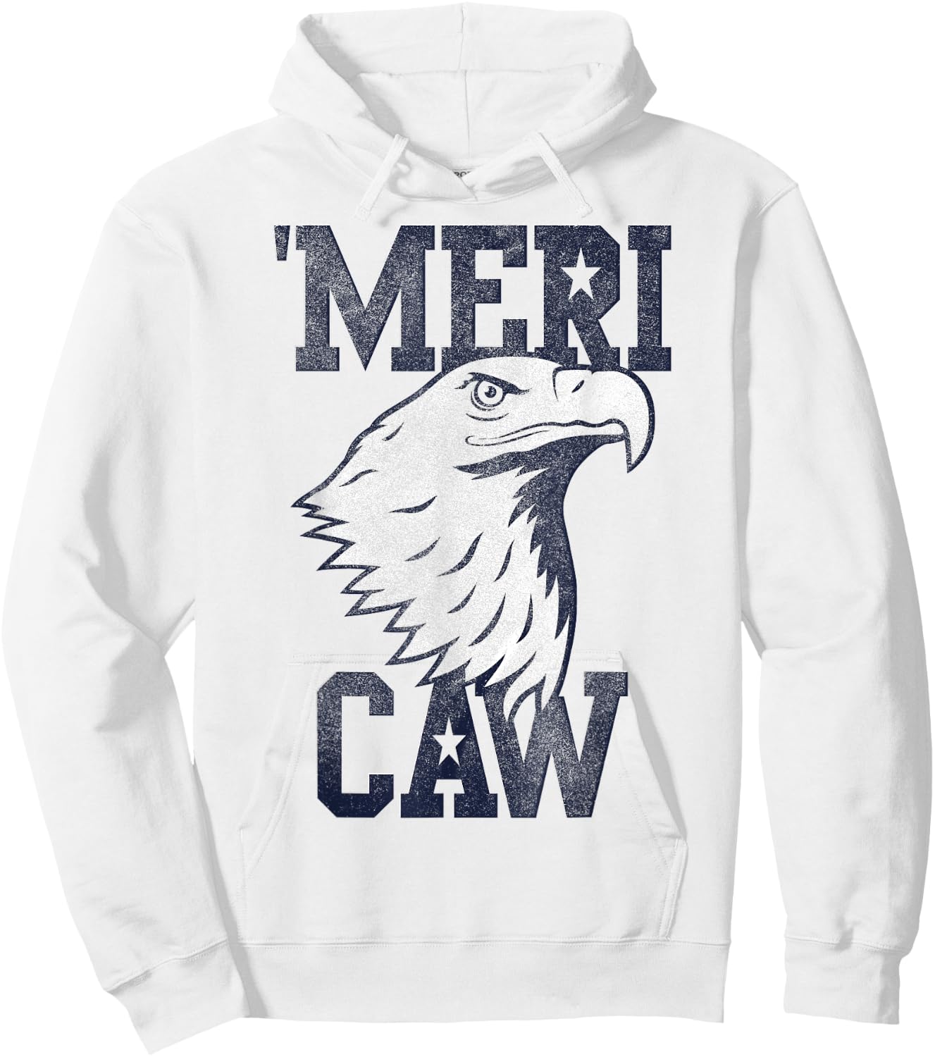 Meri Caw Eagle Head Hoodie - Hoodie | White