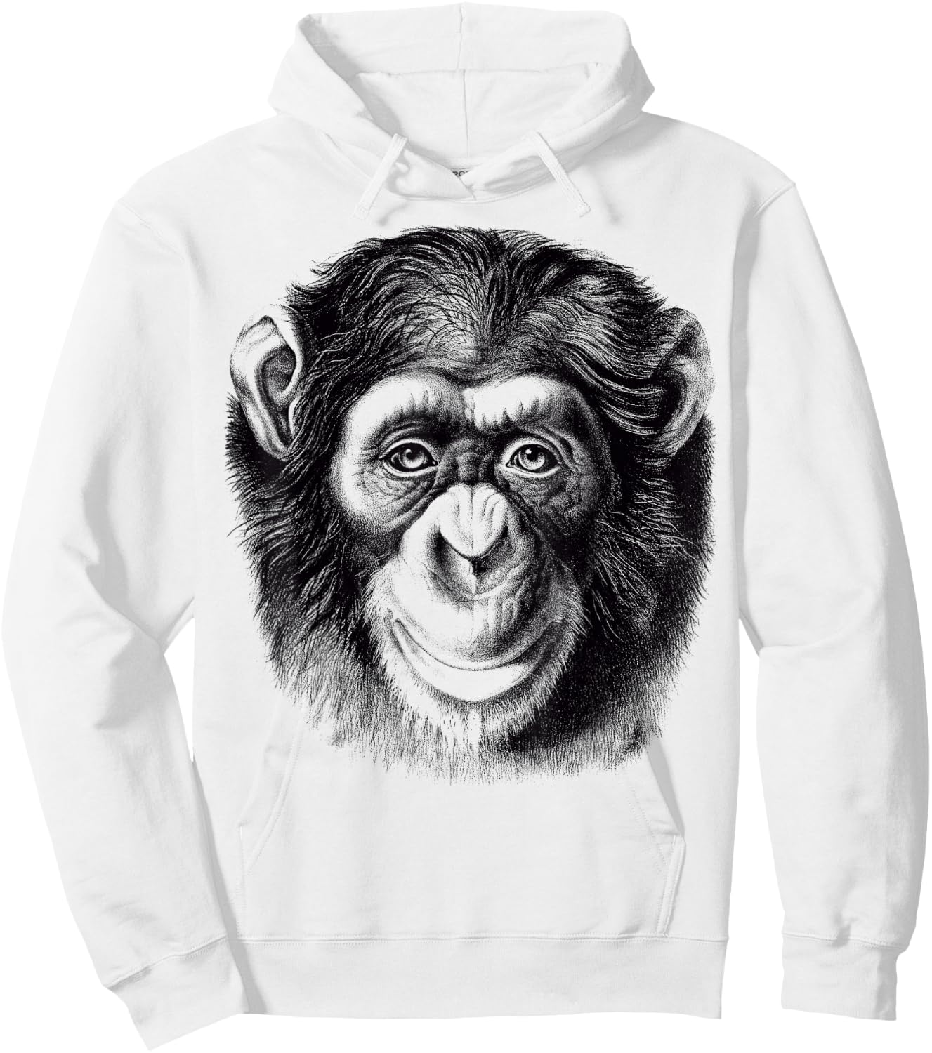 Chimpanzee Monkey Cool Chimpanzee Hoodie - Hoodie | White