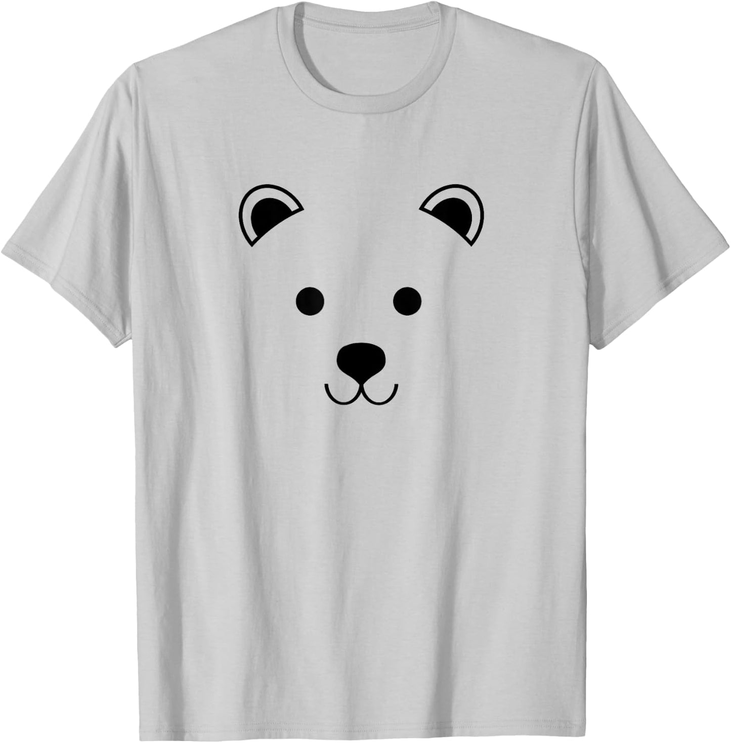 Animal Lover Baby Bear Face Cute Polar Bears Animals T-Shirt - T-Shirt | Ash
