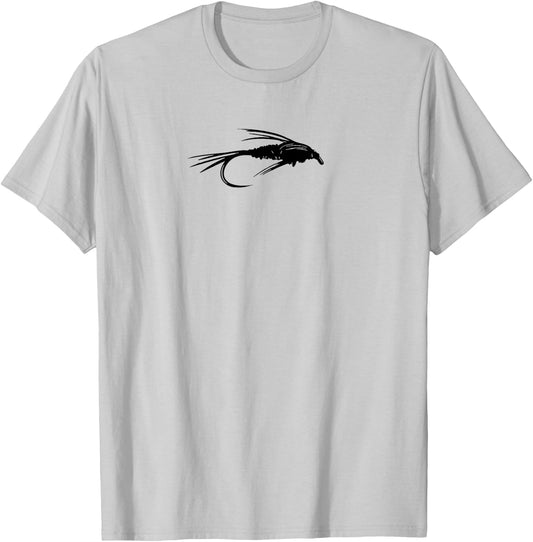 Pheasant Tail Nymph Emerger Fly Fishing Fly Gift T-Shirt - T-Shirt | Ash