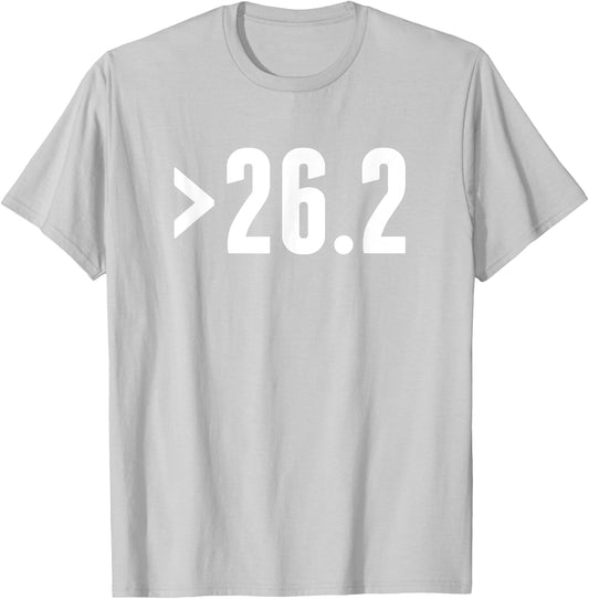 Ultramarathon Finisher >26.2 Best Ultra Marathon Ultrarunner T-Shirt - T-Shirt | Ash