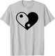 Yin yang heart T-Shirt - T-Shirt | Ash