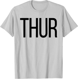 Thursday Days of the Week , Costume, Shark T-Shirt - T-Shirt | Ash