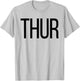 Thursday Days of the Week , Costume, Shark T-Shirt - T-Shirt | Ash