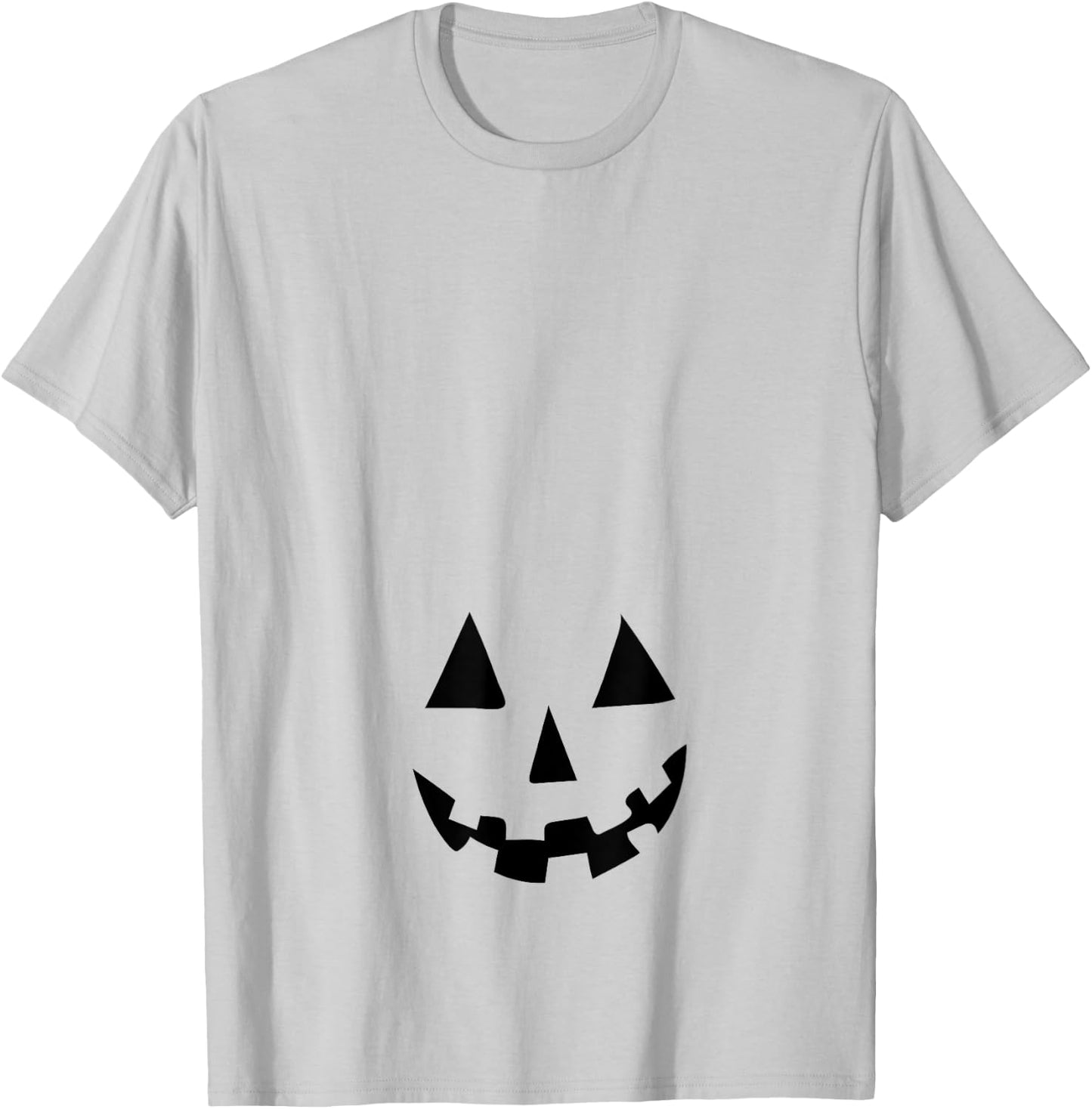 Pregnant Pumpkin Belly T shirt for Halloween Costume T-Shirt - T-Shirt | Ash