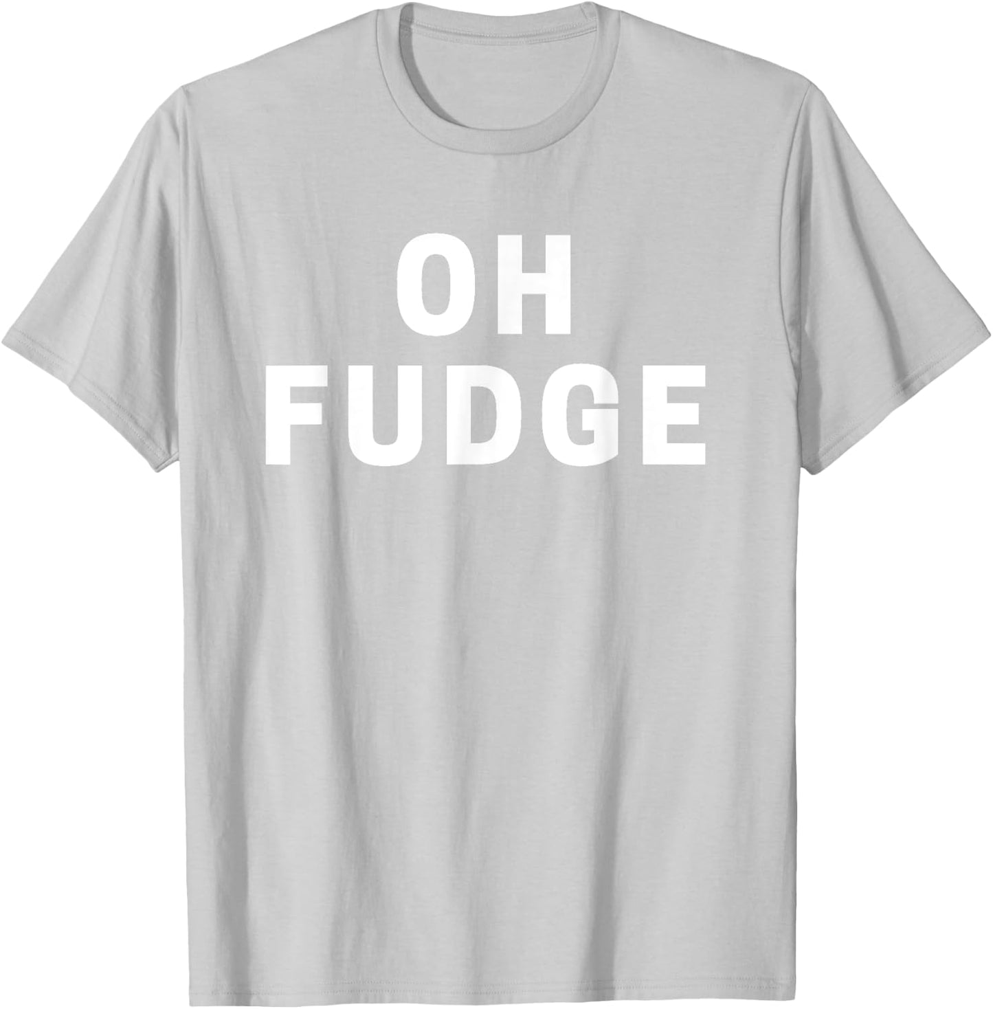 Oh Fudge Funny Christmas T-Shirt - T-Shirt | Ash