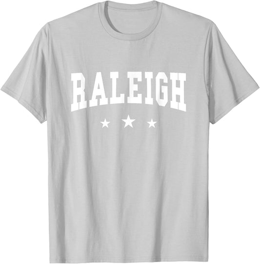 Raleigh - Preppy Varsity - Throwback Design - Classic T-Shirt - T-Shirt | Ash