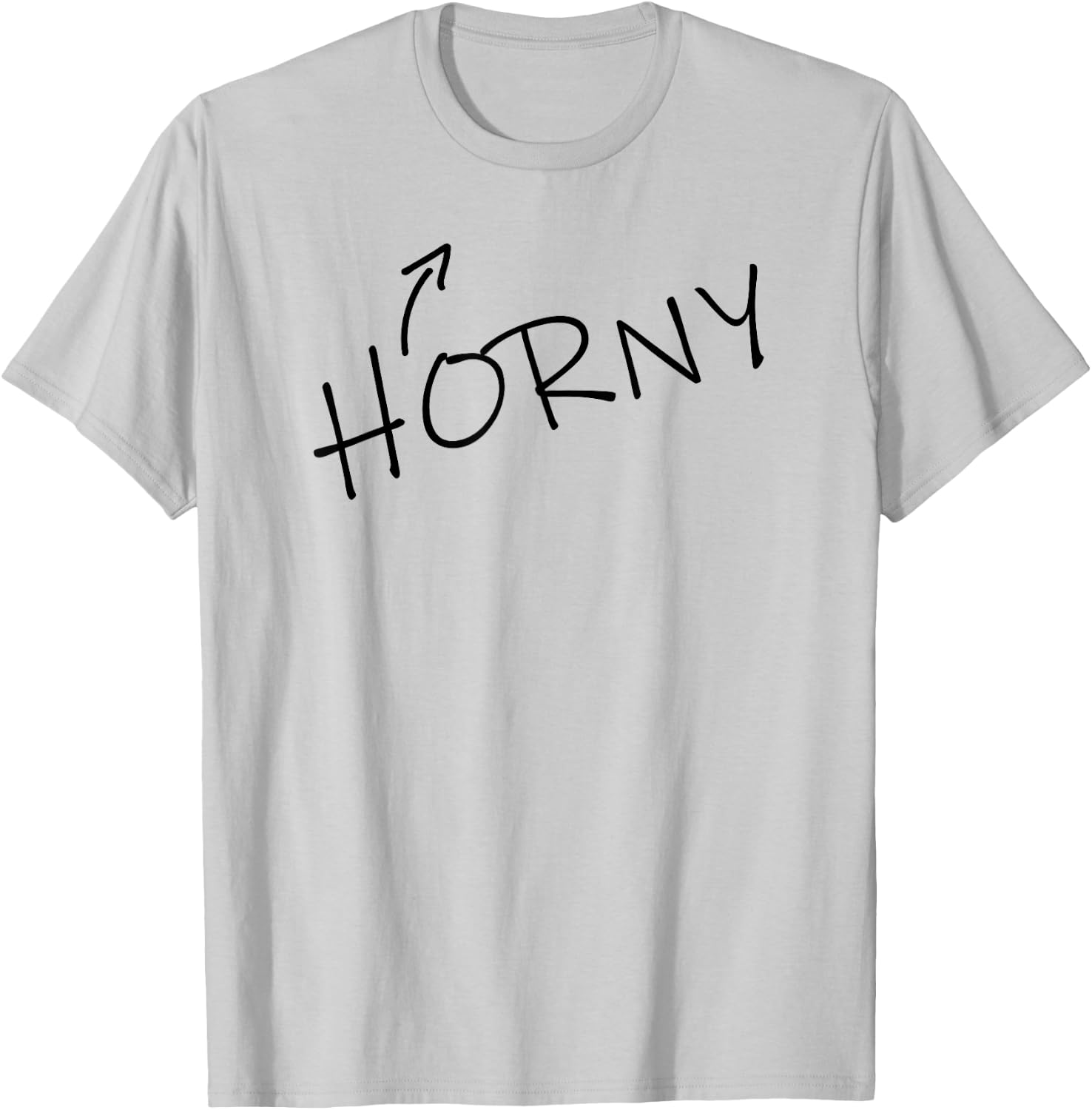 HORNY Halloween Costume Funny Adult Humor Sarcastic T-Shirt - T-Shirt | Ash