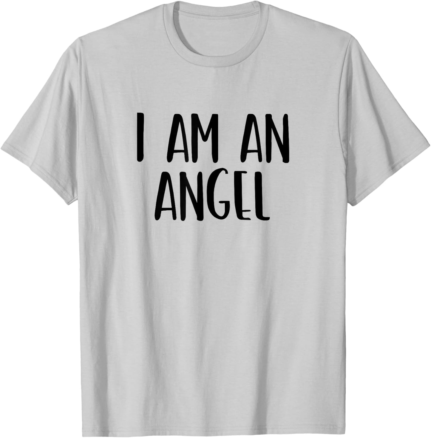 I Am A Angel Halloween I'm Simple Costume Lazy T-Shirt - T-Shirt | Ash