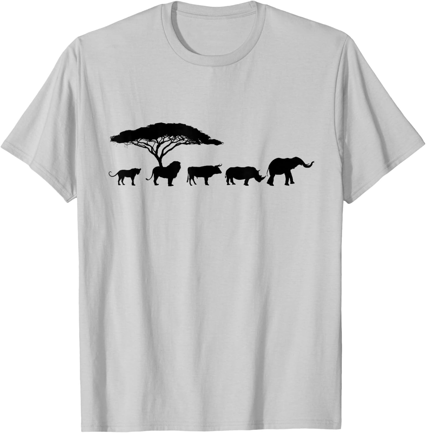 Africa The Big Five Animals | Kids Toddler BIG 5 T-Shirt - T-Shirt | Ash