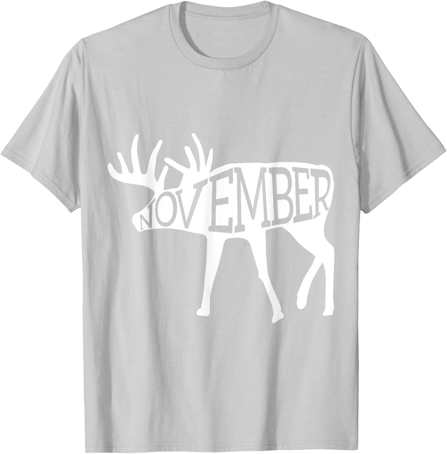 November Whitetail T-Shirt - T-Shirt | Ash