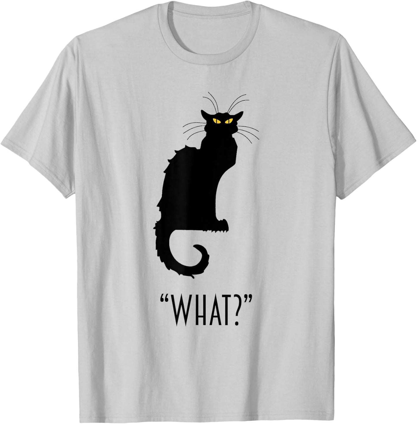 Funny What Cat Chat Noir T-Shirt - T-Shirt | Ash