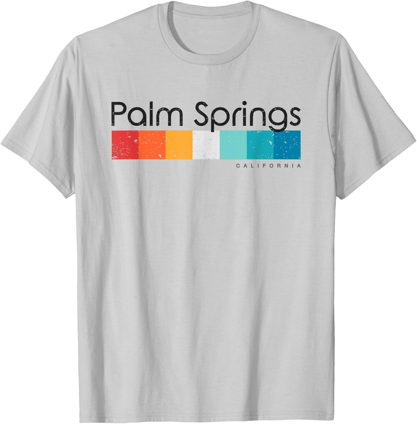 Vintage Palm Springs California CA Retro Design T-Shirt - T-Shirt | Ash