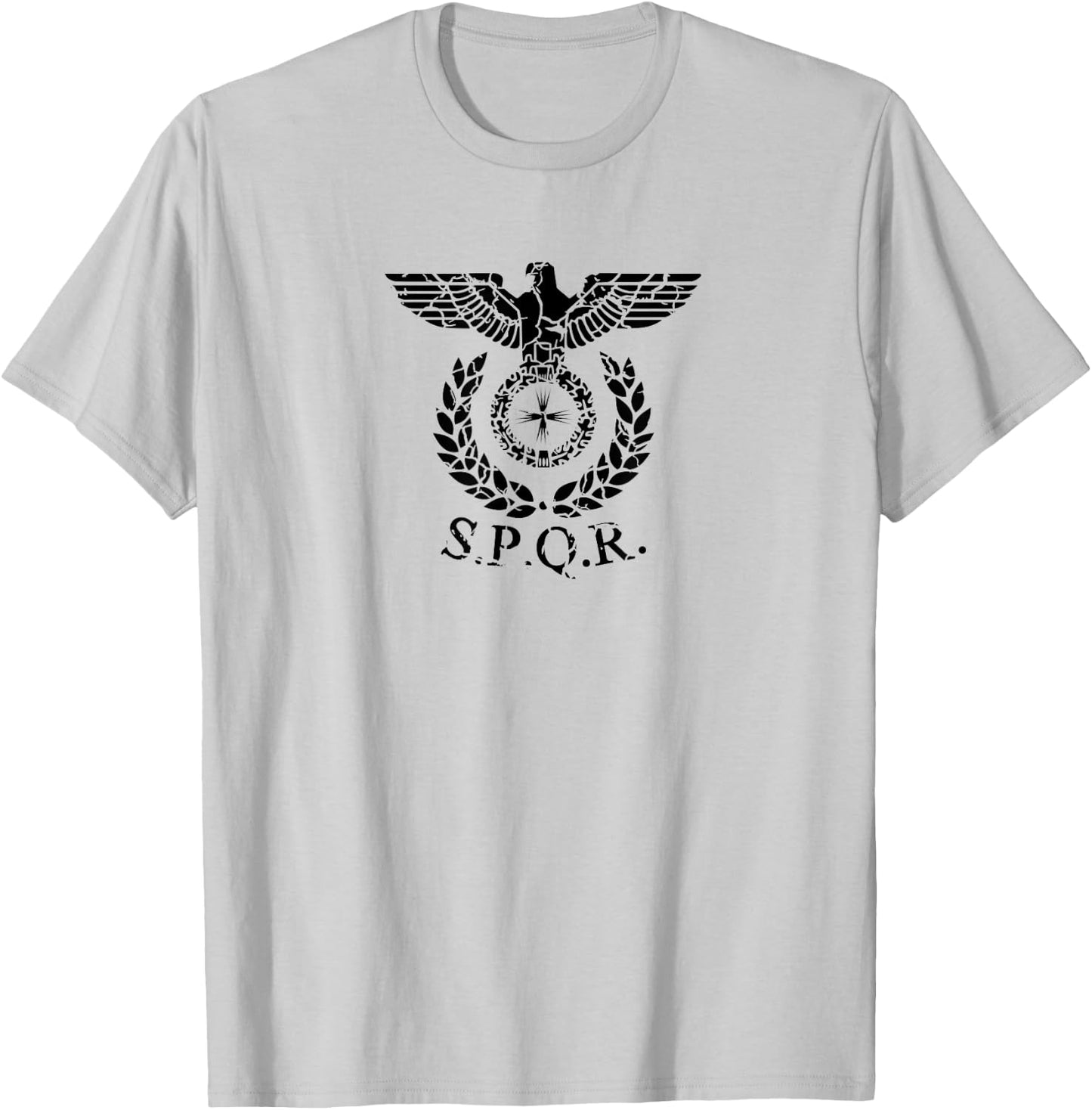 SPQR Eagle Standard Emblem of the Roman Empire T-Shirt - T-Shirt | Ash