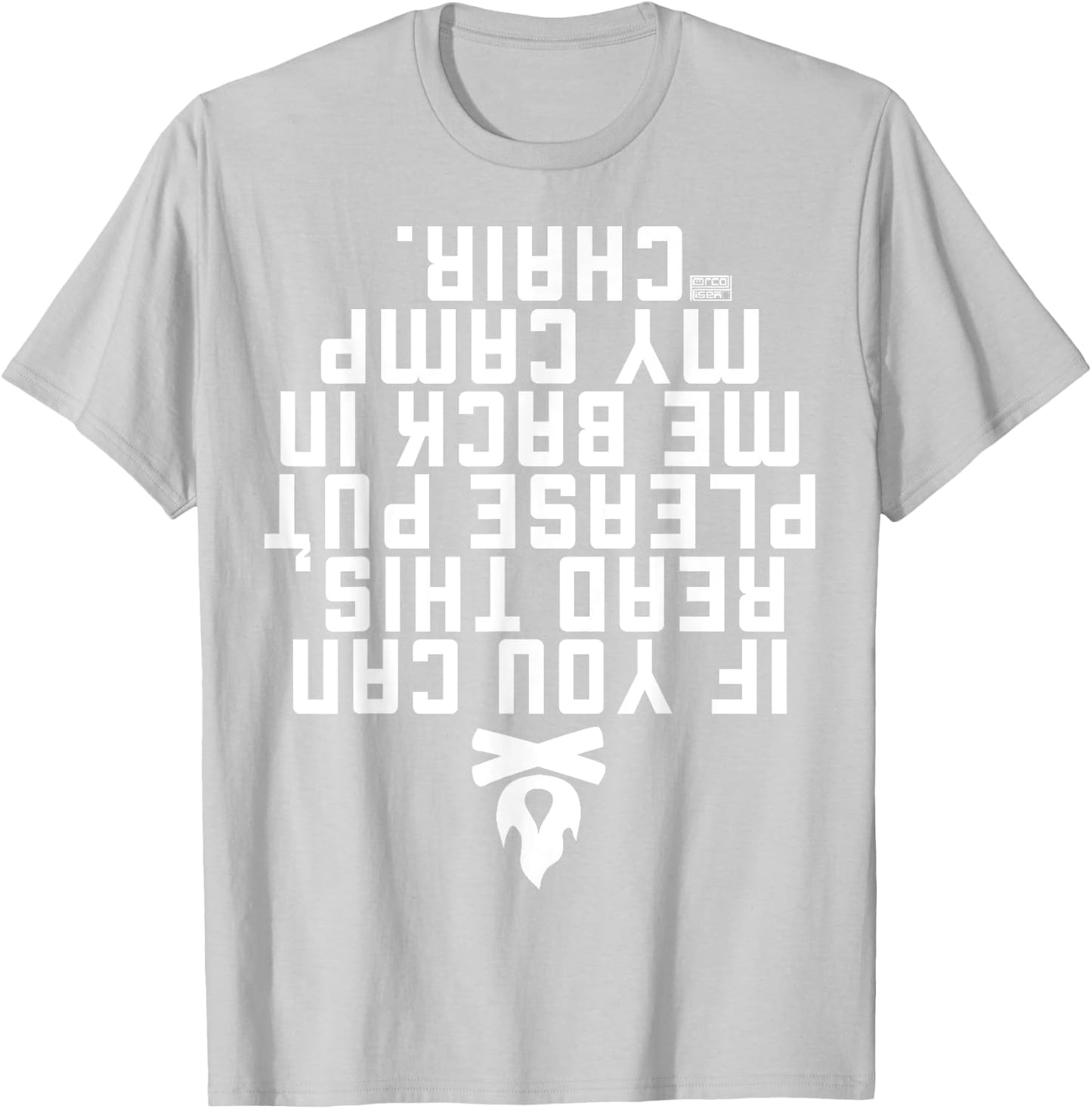 Funny IF You CAN Read This Put ME Back Camp Camping T-Shirt - T-Shirt | Ash