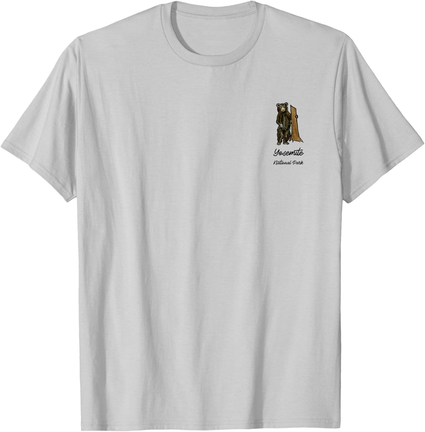 Yosemite National Park Mariposa Grove Grizzly Giant T-Shirt - T-Shirt | Ash