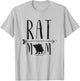 Rat Mom - Funny Retro Pet Mouse Rat or Rodent Gift T-Shirt - T-Shirt | Ash