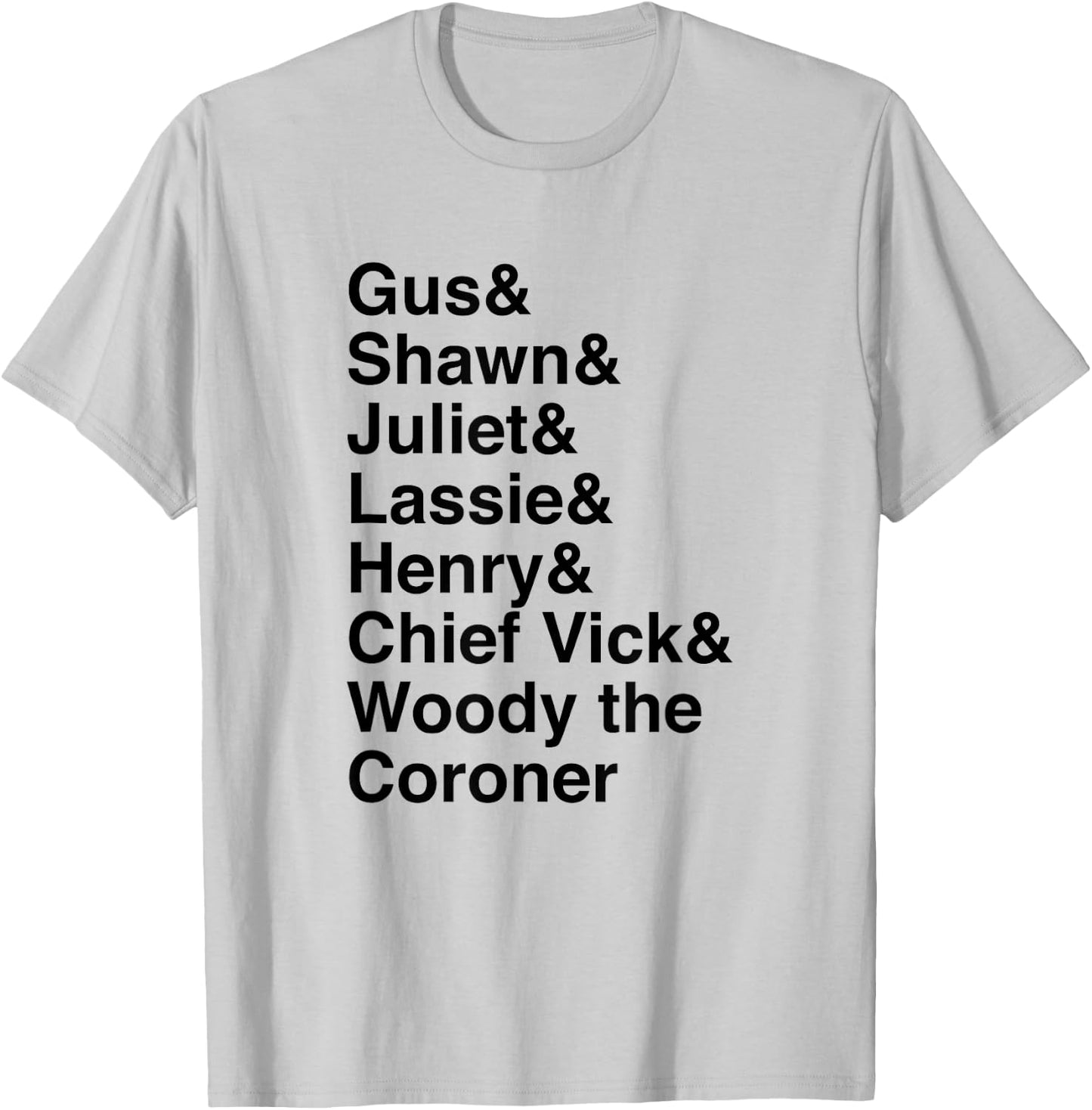 Psych Names Standard - Official T-Shirt - T-Shirt | Ash