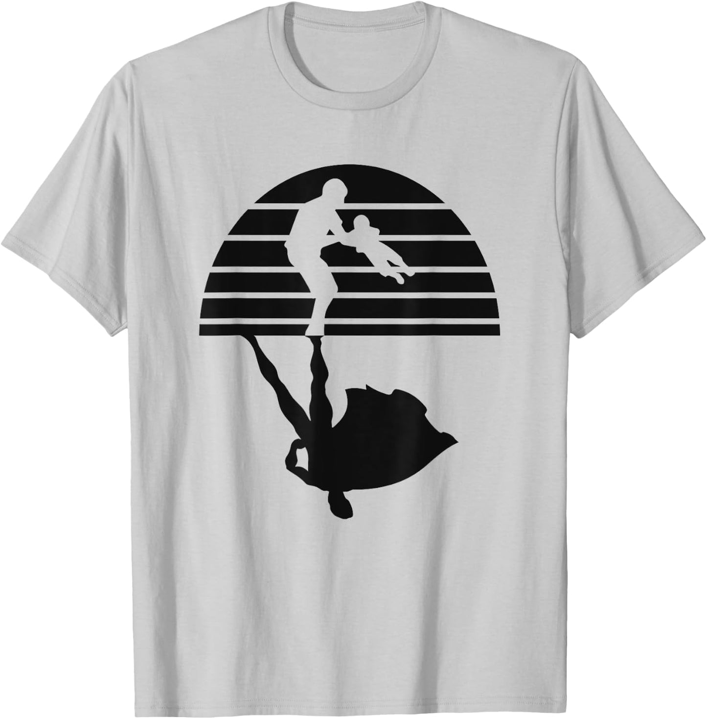 Super Dad Shadow Funny Hero T-Shirt - T-Shirt | Ash