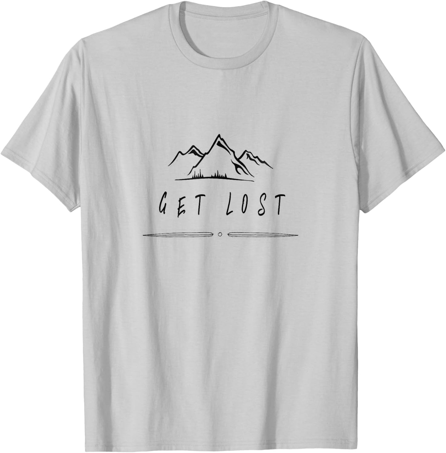 Get Lost Camping T-Shirt - T-Shirt | Ash
