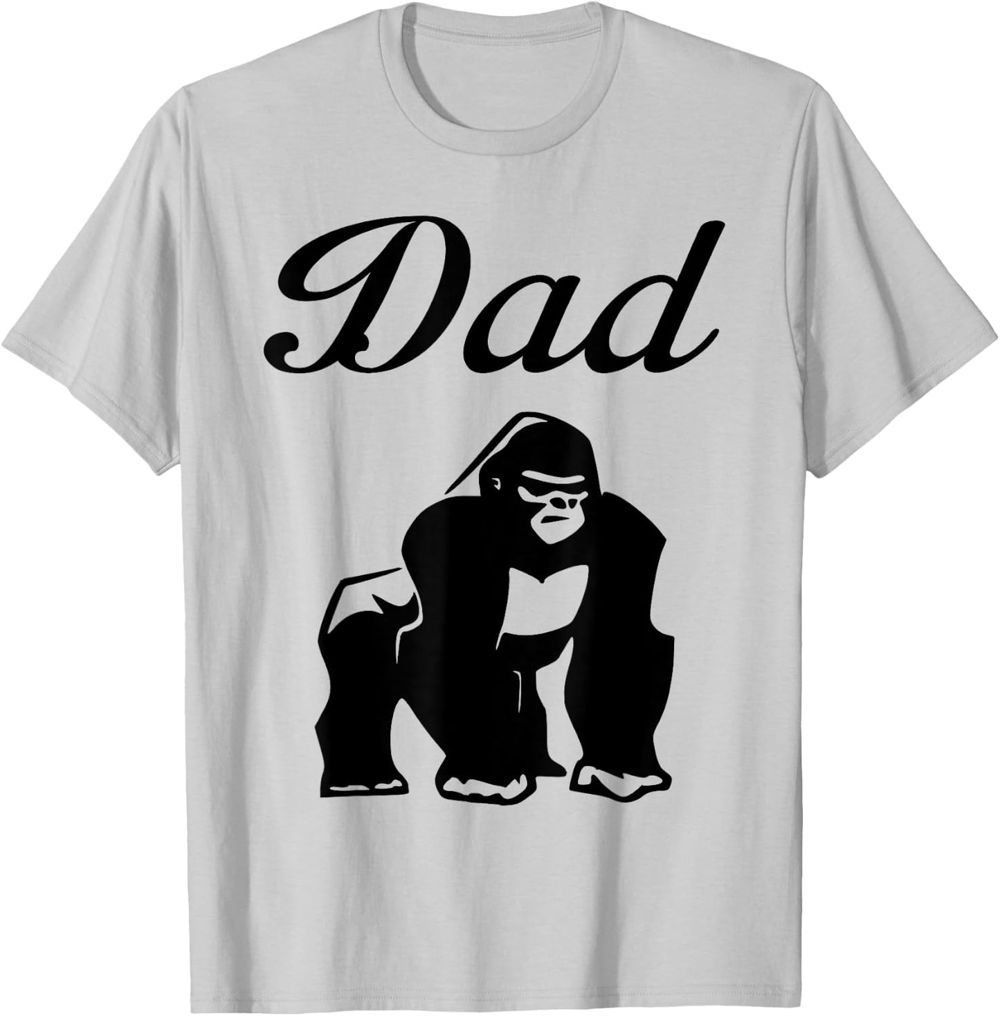 Gorilla Proud Dad T-Shirt - T-Shirt | Ash