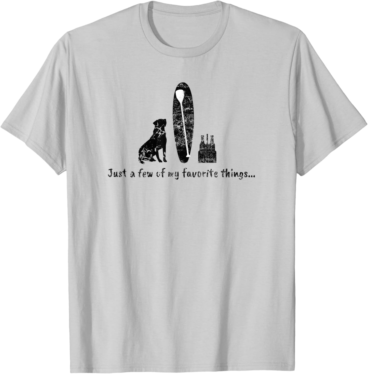 Surf SUP Paddle Board Dog Beer Life Favorites Women T-Shirt - T-Shirt | Ash