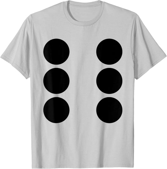 Human Dice Number 6 Group Matching Halloween Costume Family T-Shirt - T-Shirt | Ash