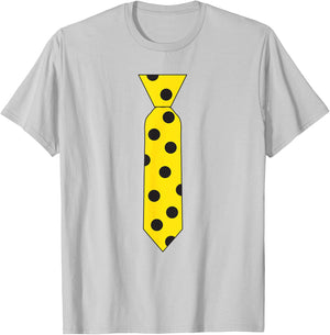 Yellow Black Polka Dot Tie Novelty Costume Necktie T Shirt T-Shirt - T-Shirt | Ash