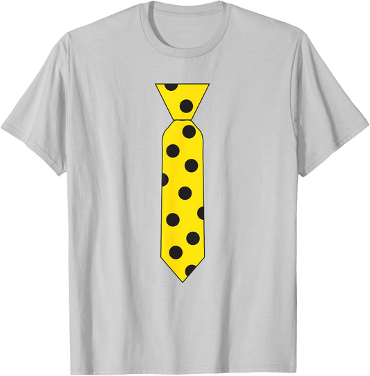 Yellow Black Polka Dot Tie Novelty Costume Necktie T Shirt T-Shirt - T-Shirt | Ash