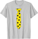 Yellow Black Polka Dot Tie Novelty Costume Necktie T Shirt T-Shirt - T-Shirt | Ash