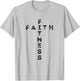 Faith Fitness Cross T-Shirt - T-Shirt | Ash