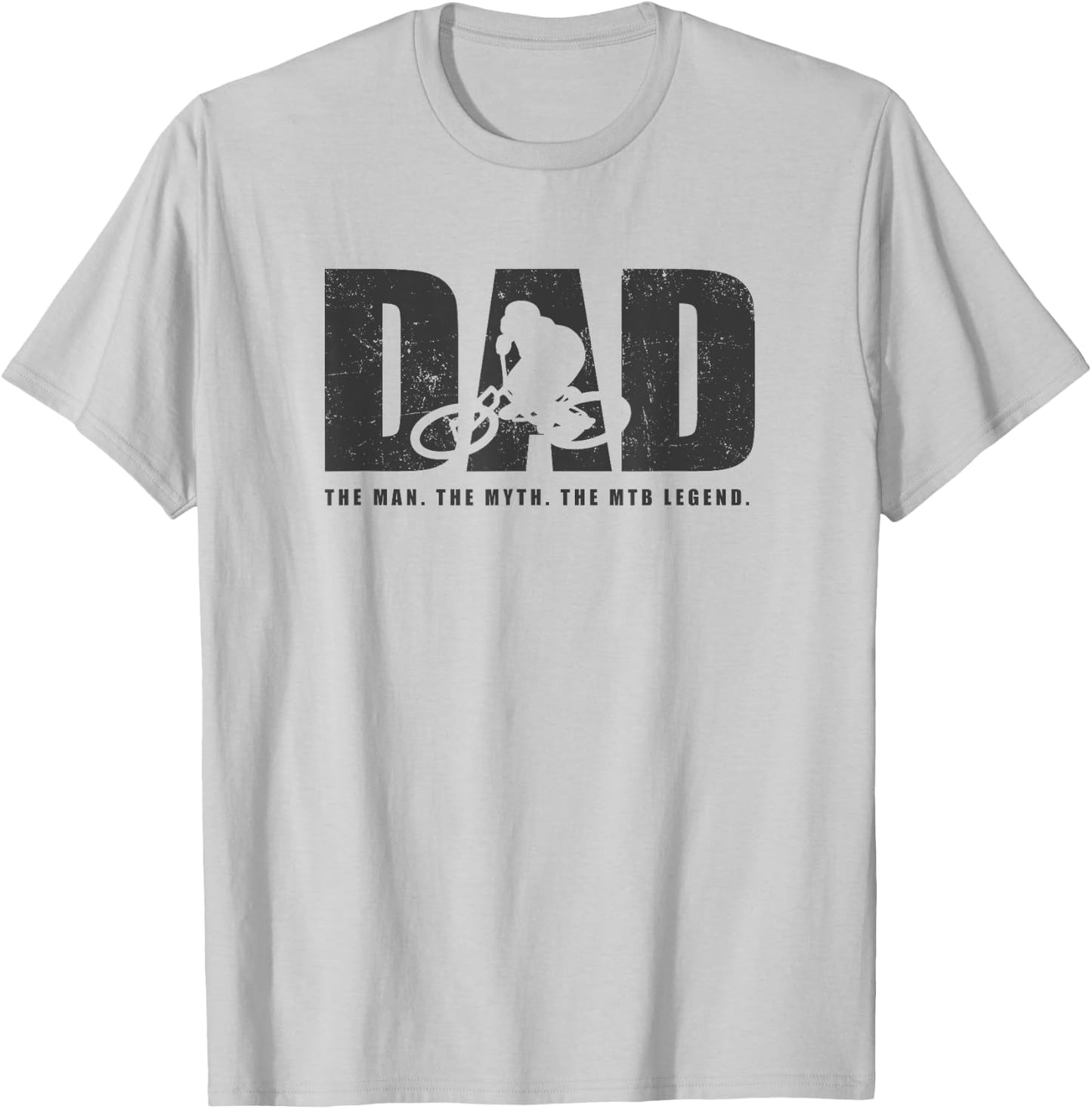 MTB Dad Mountain Bike T-Shirt - T-Shirt | Ash