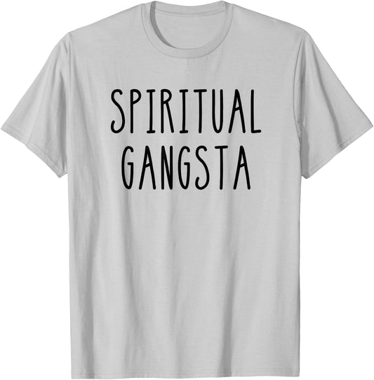 Yogi Funny Yoga Spiritual Gangsta T-Shirt - T-Shirt | Ash