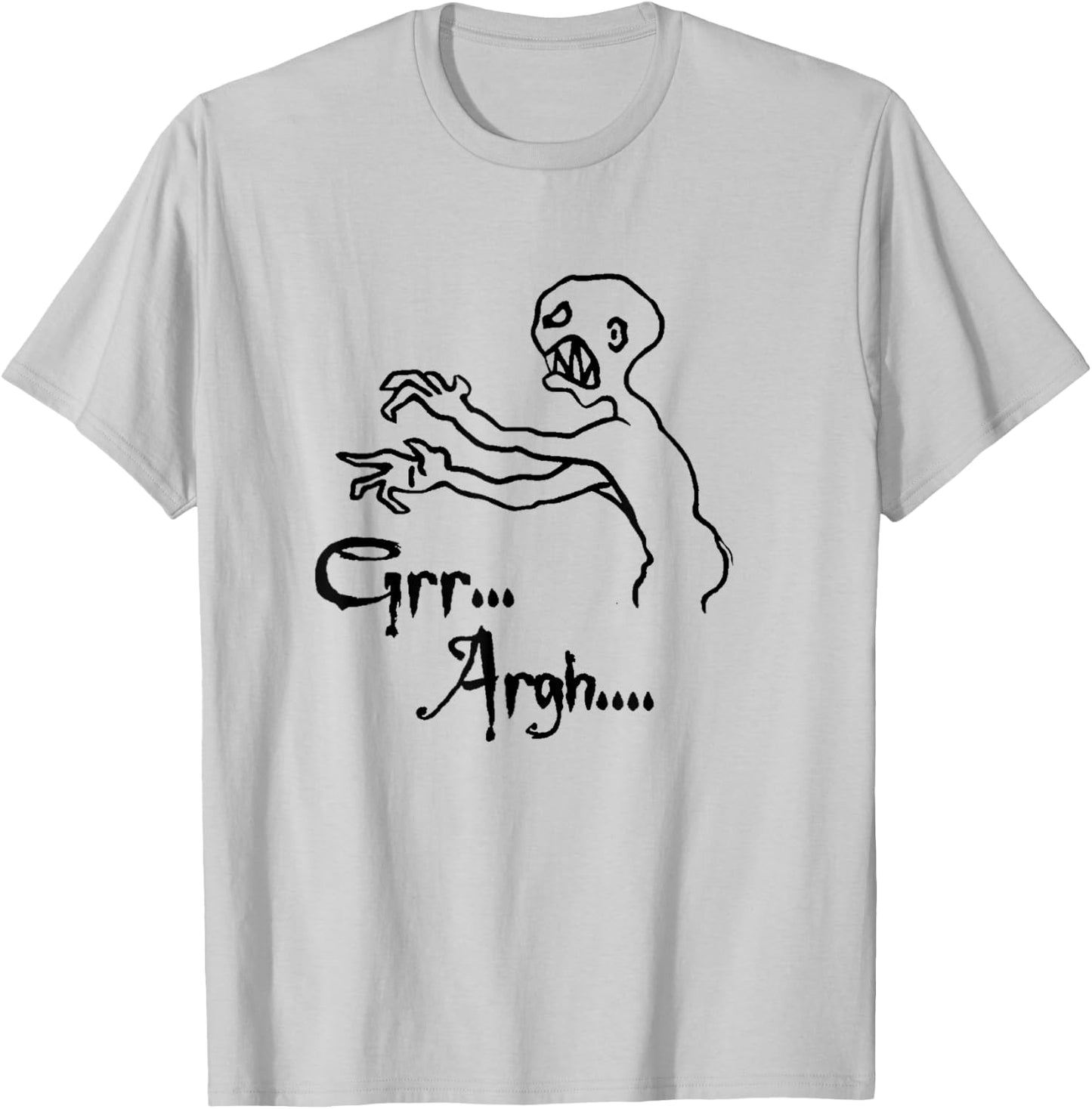 Zombie Grr Argh T-Shirt - T-Shirt | Ash