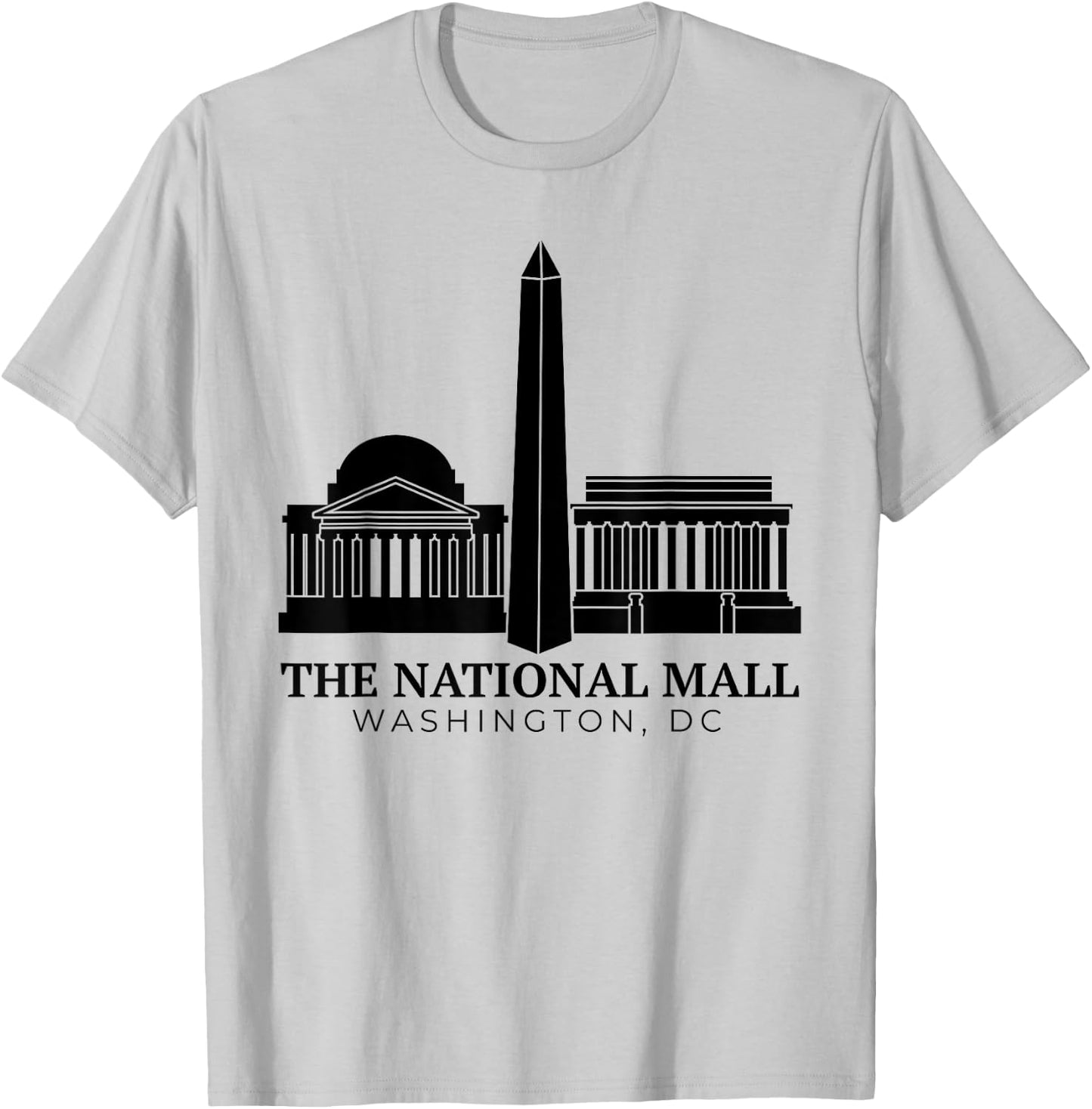 National Mall Shirt Washington DC Vacation Souvenir T-Shirt - T-Shirt | Ash