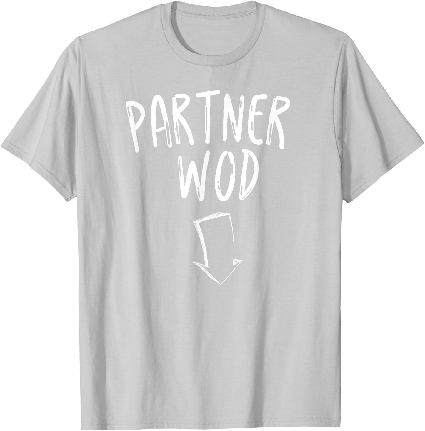 Pregnancy Announcement Workout Shirt Partner WOD T Shirt T-Shirt - T-Shirt | Ash