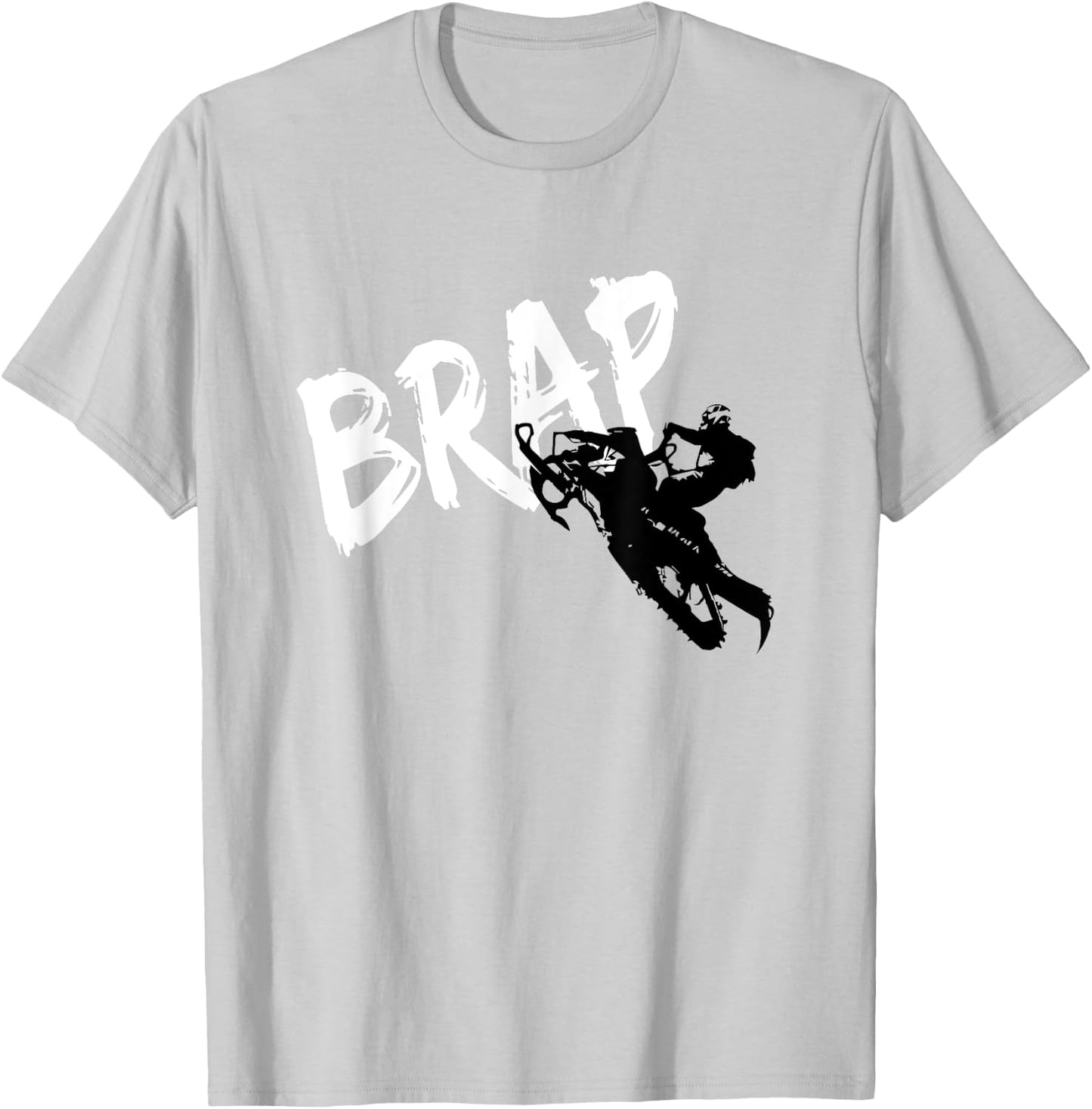 Snowmobile Brap Snowmobile T-Shirt - T-Shirt | Ash