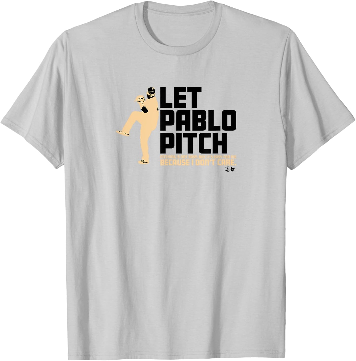 Officially licensed Pablo Sandoval - Let Pablo Pitch T-Shirt - T-Shirt | Ash
