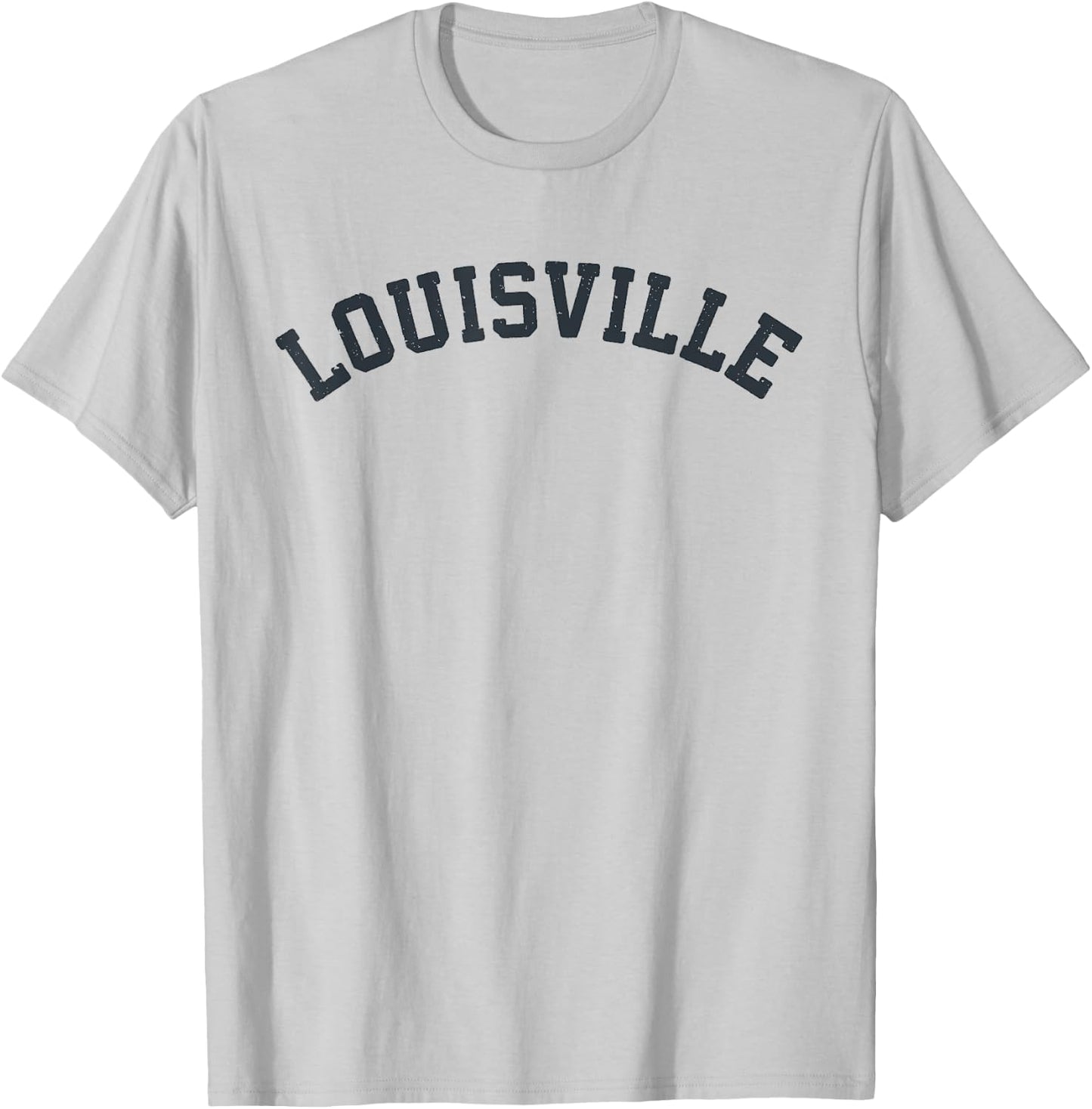 Vintage Louisville T Shirt Old Retro Louisville Sports Gift T-Shirt - T-Shirt | Ash