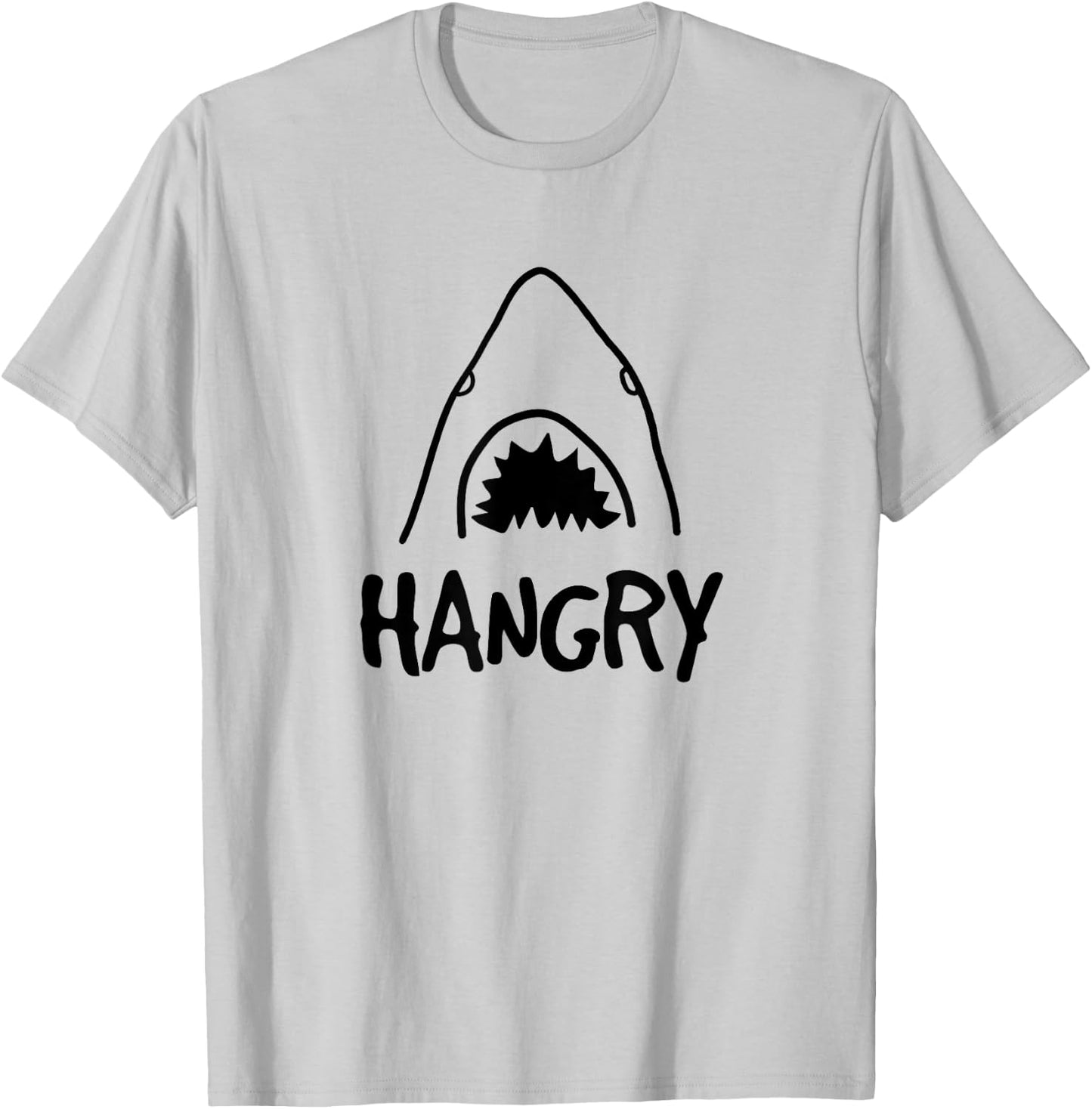 Hangry Shark T-Shirt - T-Shirt | Ash