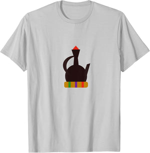 Jebena Ethiopian Coffee T-Shirt - T-Shirt | Ash