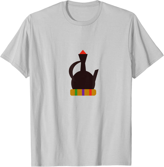Jebena Ethiopian Coffee T-Shirt - T-Shirt | Ash