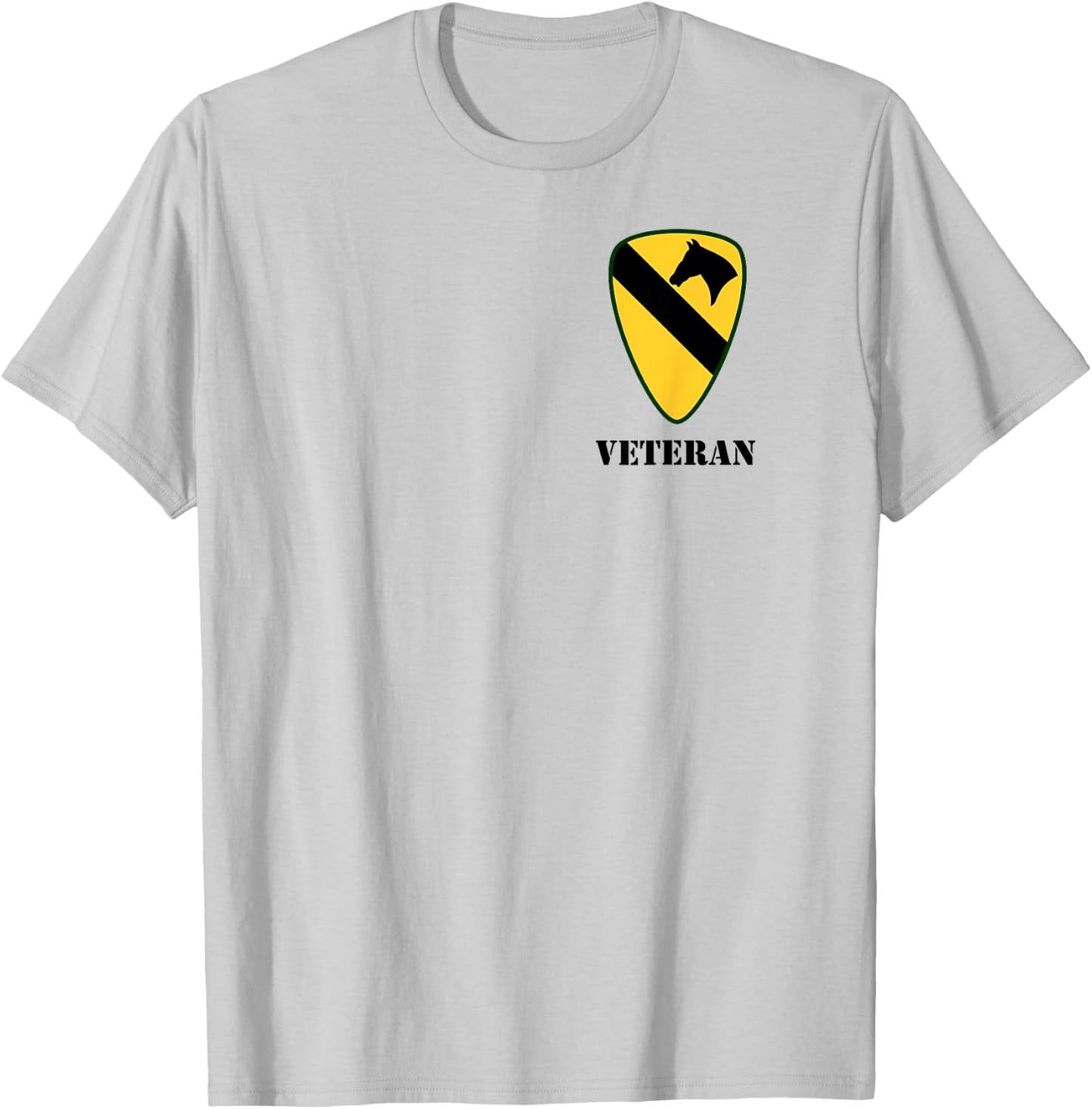 1st Cavalry Shirt - 1st CAV Shirt - Veteran (White) T-Shirt - T-Shirt | Ash