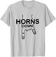 Horns Down Rivalry T-Shirt - T-Shirt | Ash